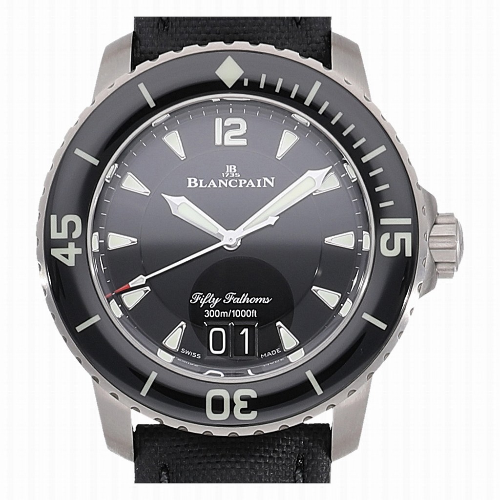 [新品]ブランパン フィフティファゾムズ ラージデイト 5050-12B30-B52A メンズ