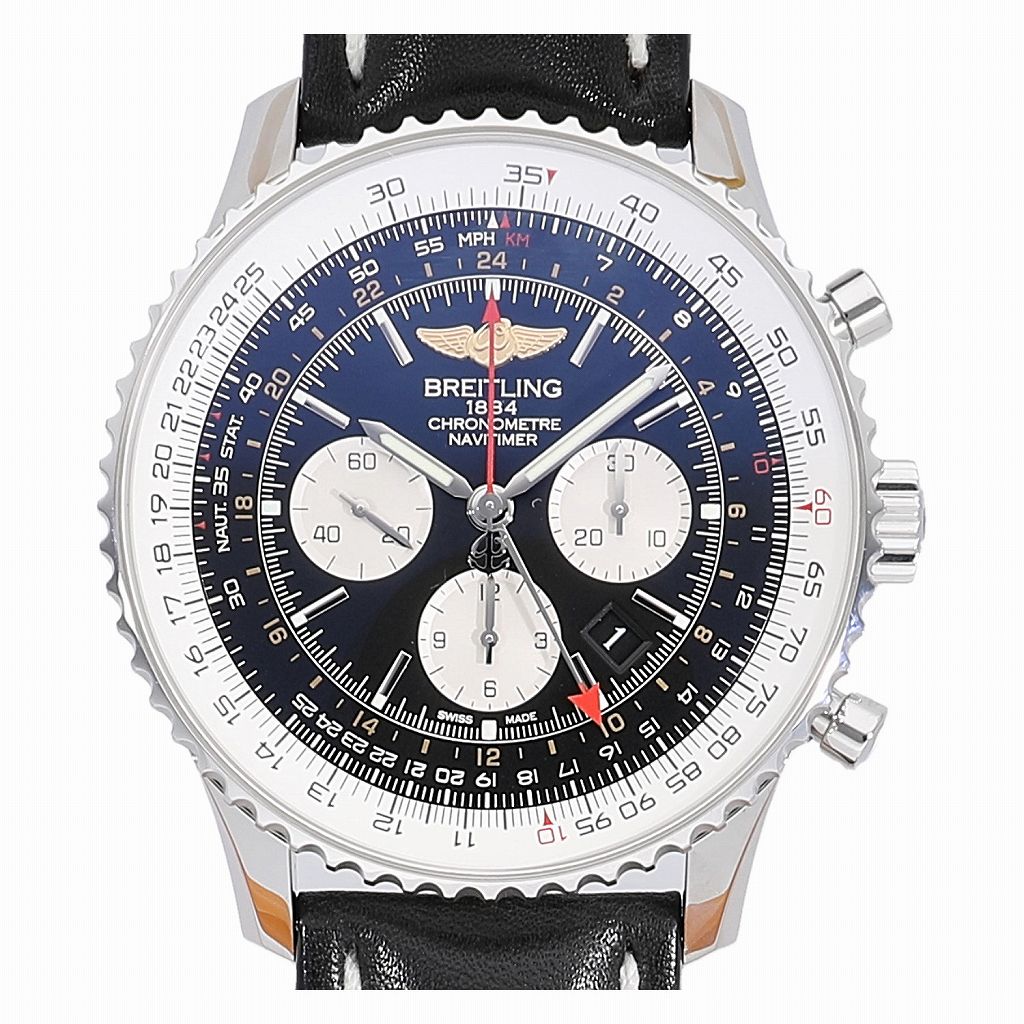 [中古]ブライトリング ナビタイマー GMT A044B24KBA (AB0441) メンズ