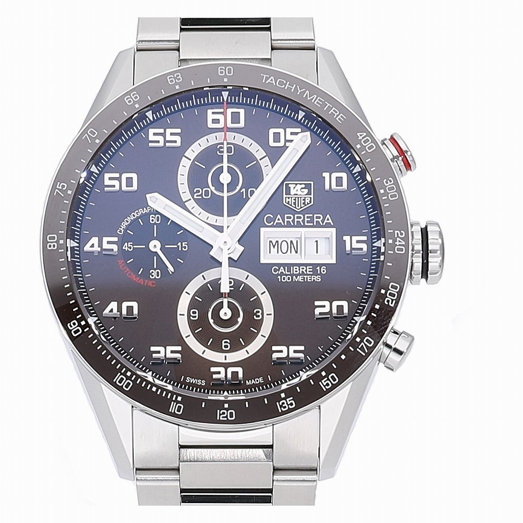 [中古]タグホイヤー カレラ クロノグラフ キャリバー16 デイデイト CV2A1S.BA0799 メンズ