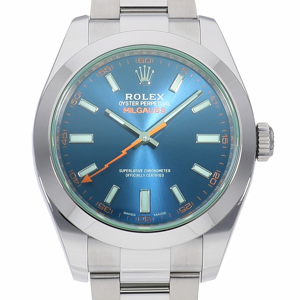 [新品]ロレックス ミルガウス Zブルー 116400GVZ メンズ
