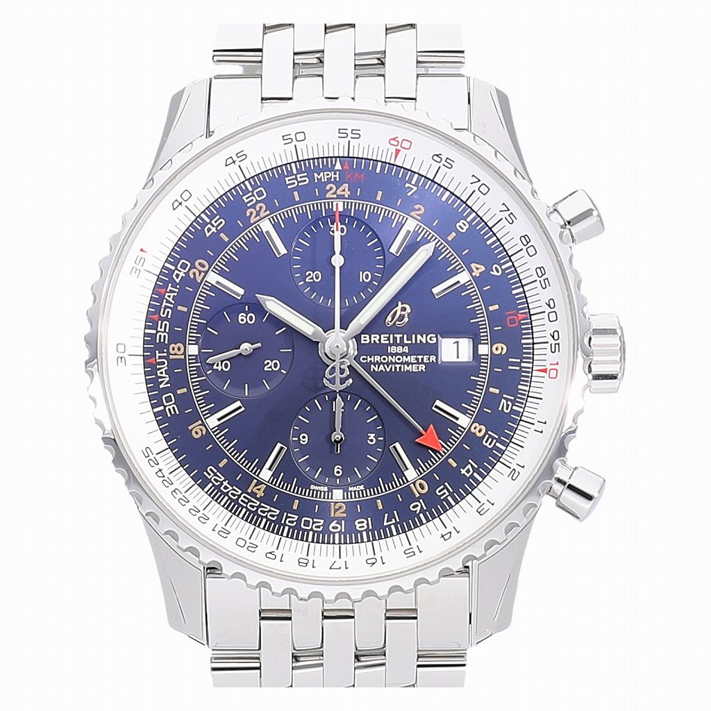 [新品]ブライトリング ナビタイマー クロノグラフ GMT 46 A242C-1NP メンズ