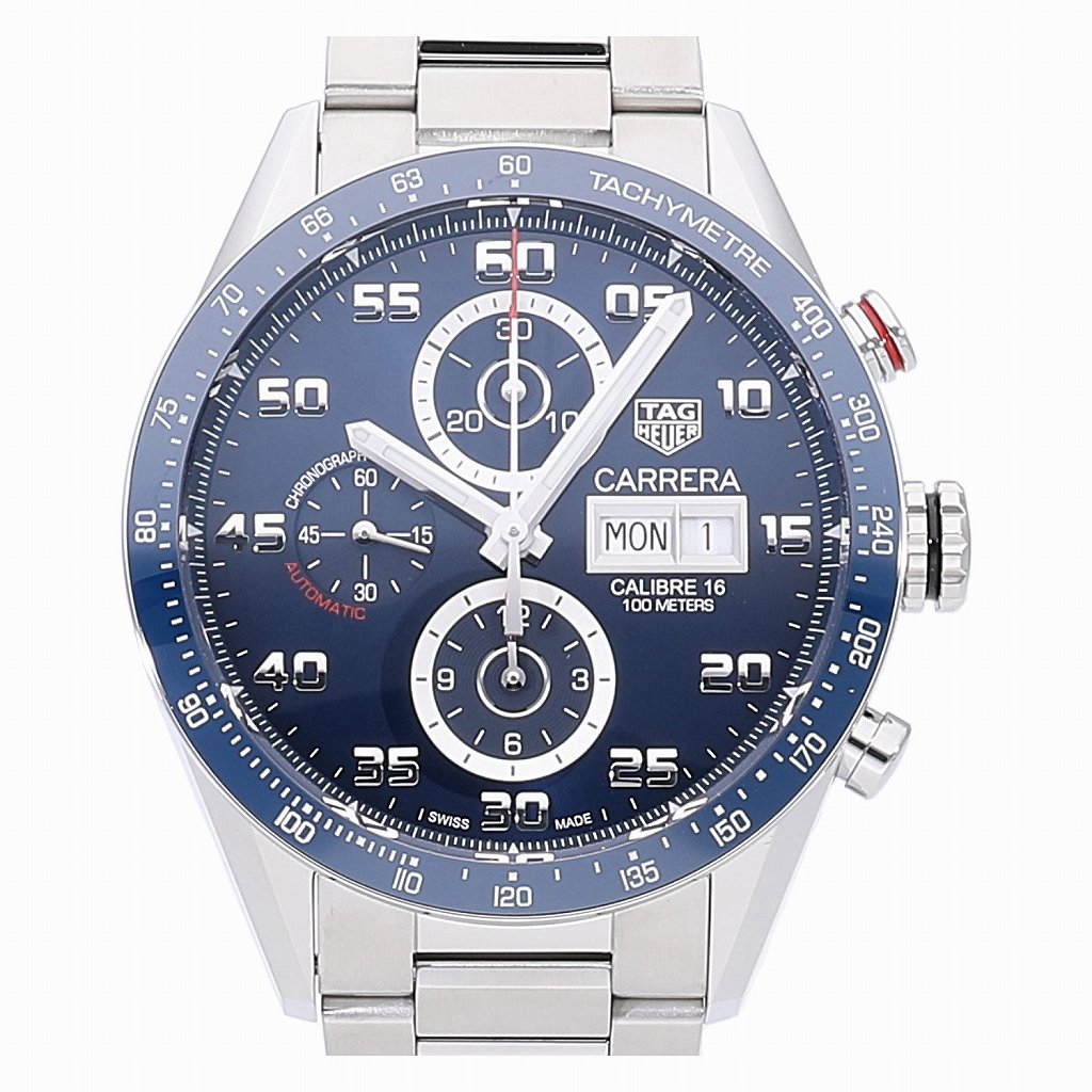 [新品]タグホイヤー カレラ クロノグラフ キャリバー16 デイデイト CV2A1V.BA0738 メンズ