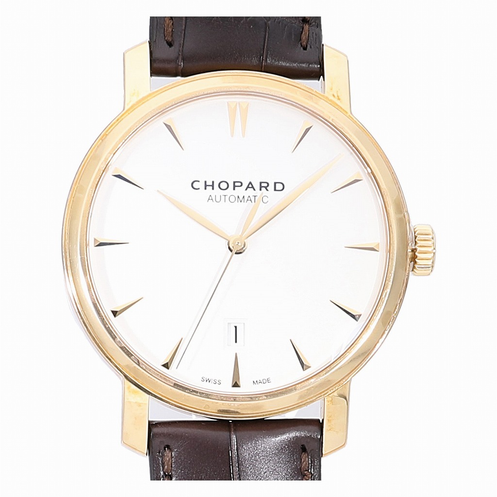 パ出品 ショパール CHOPARD クラシック 161278-5005 ホワイト 40mm