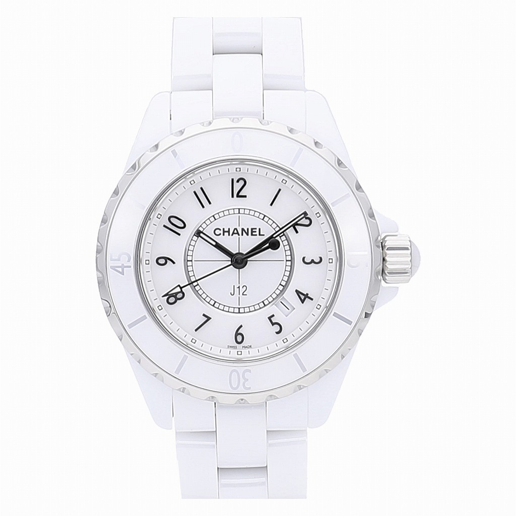 [中古]シャネル J12 ホワイトセラミック 33MM H0968 レディース