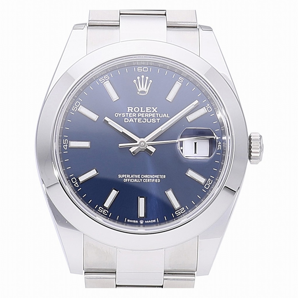 [新品]ロレックス デイトジャスト 41 ブライトブルー 126300 メンズ