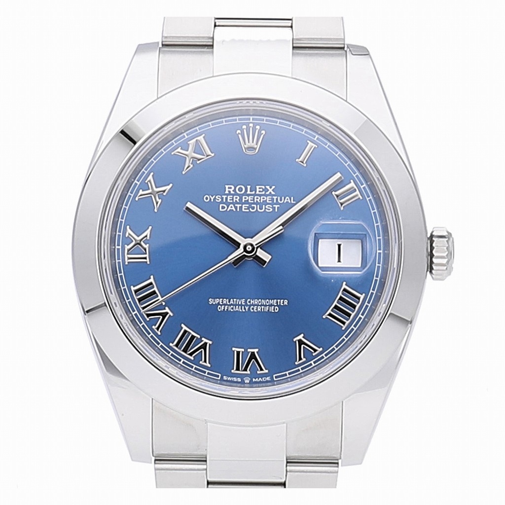 [新品]ロレックス デイトジャスト 41 アズーロブルー 126300 メンズ