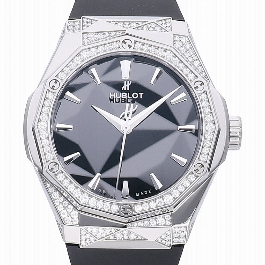 [新品]ウブロ クラシックフュージョン オーリンスキー チタニウム オルタナティブパヴェ ブラック 550.NS.1800.RX.1804.ORL19 メンズ