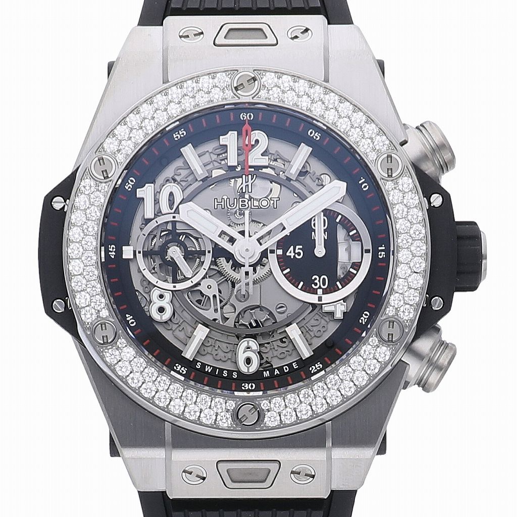 [新品]ウブロ ビッグバン ウニコ チタニウム ダイヤモンド 411.NX.1170.RX.1104 メンズ