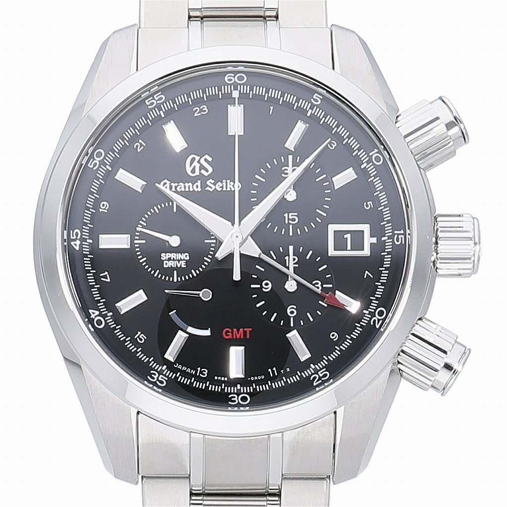 [中古]セイコー グランドセイコー スプリングドライブ クロノグラフ GMT SBGC203(9R86-0AD0) メンズ