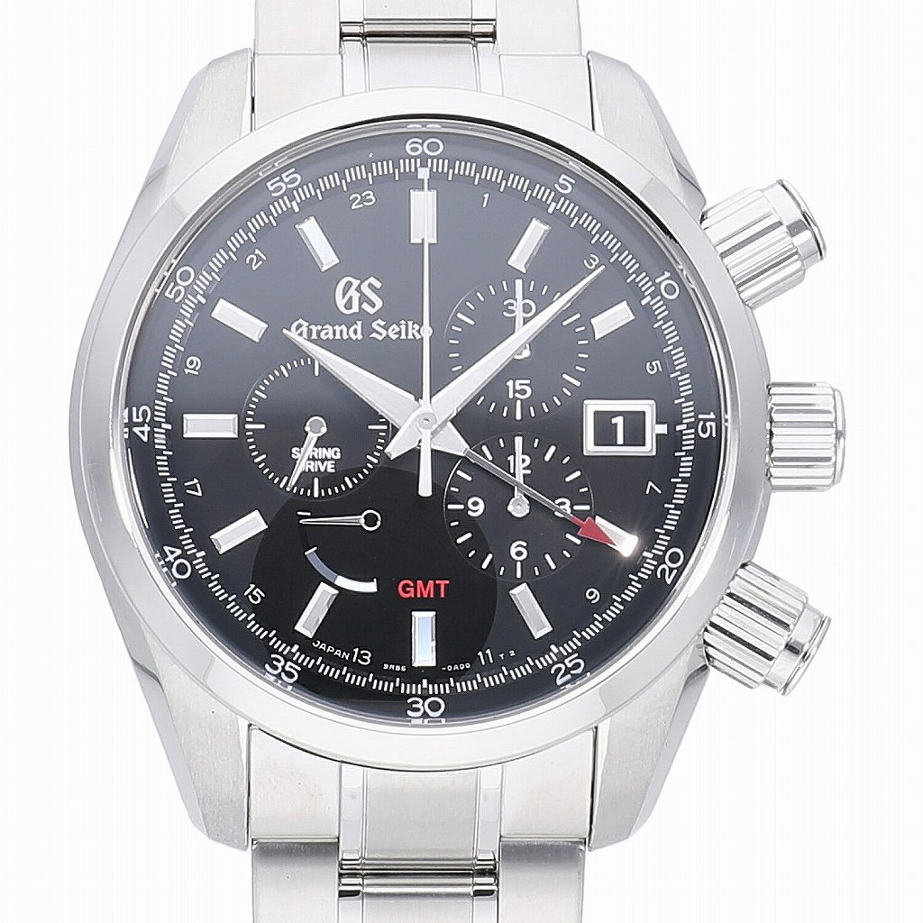 [中古]セイコー グランドセイコー スプリングドライブ クロノグラフ GMT SBGC203 (9R86-0AD0) メンズ