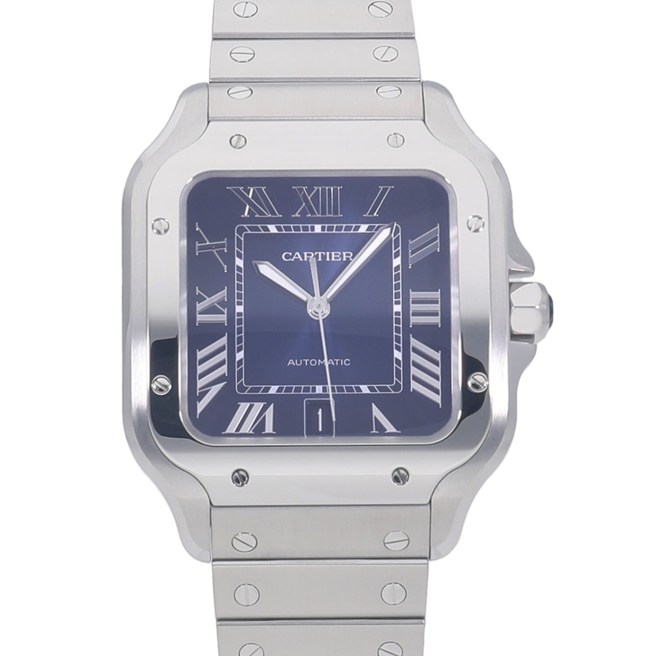 [新品]カルティエ サントス ドゥ カルティエ LM WSSA0030 ブルー メンズ