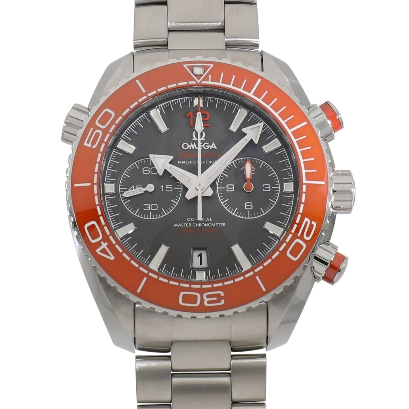 [新品]オメガ シーマスター プラネットオーシャン600m オメガコーアクシャル マスタークロノメーター クロノグラフ 215.30.46.51.99.001 グレー メンズ