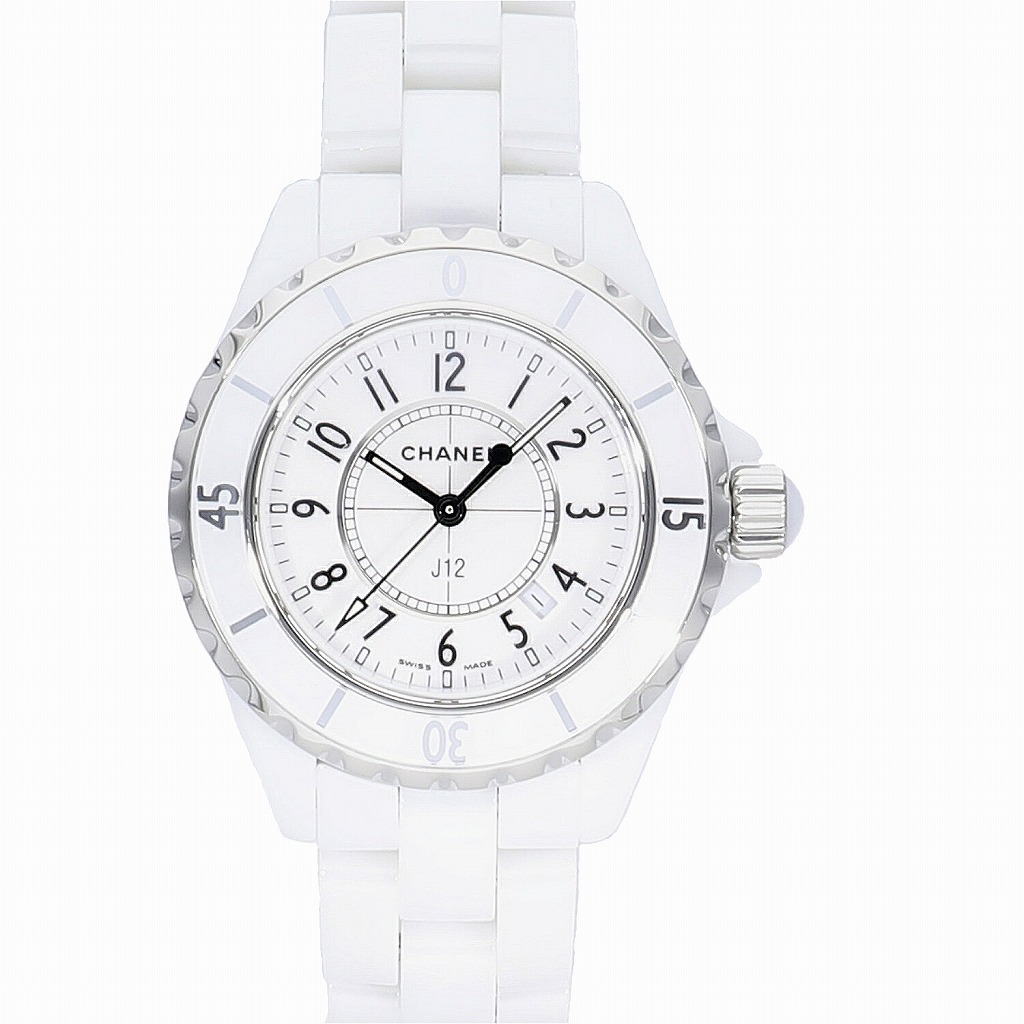 [中古]シャネル J12 ホワイトセラミック 33MM H0968 レディース