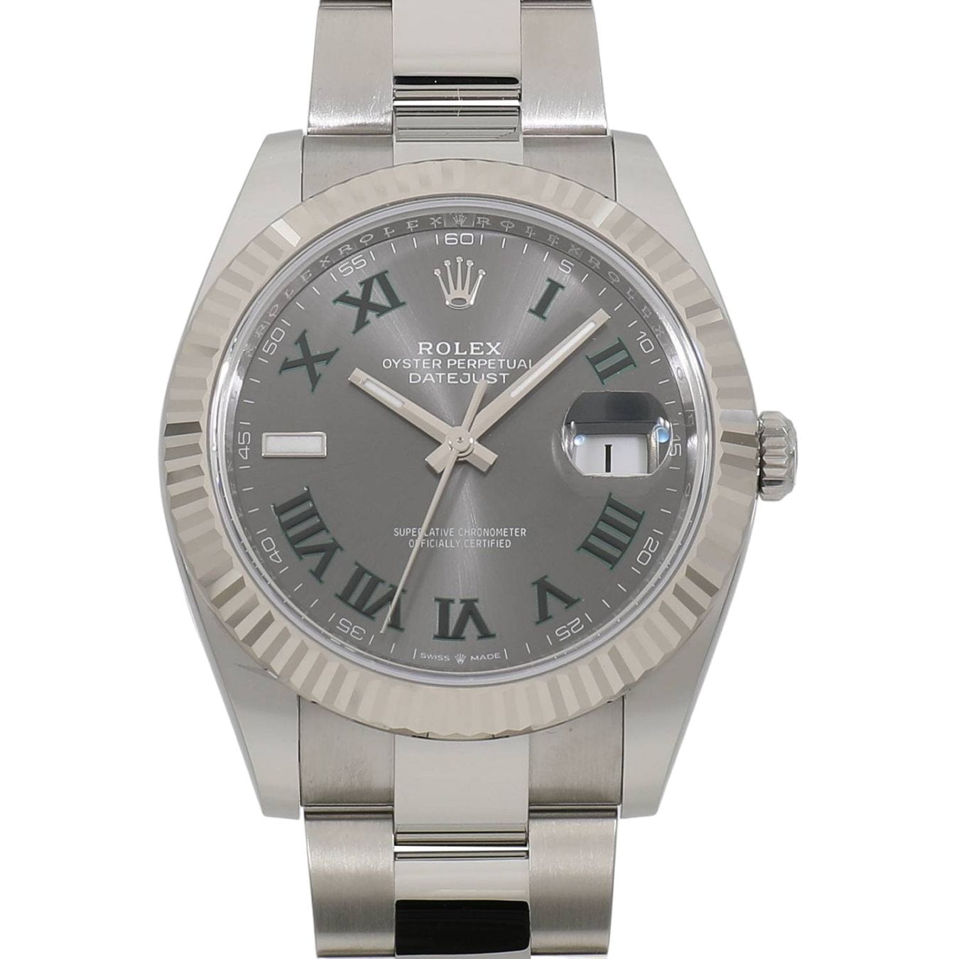 [新品]ロレックス デイトジャスト 41 126334 スレートローマ メンズ