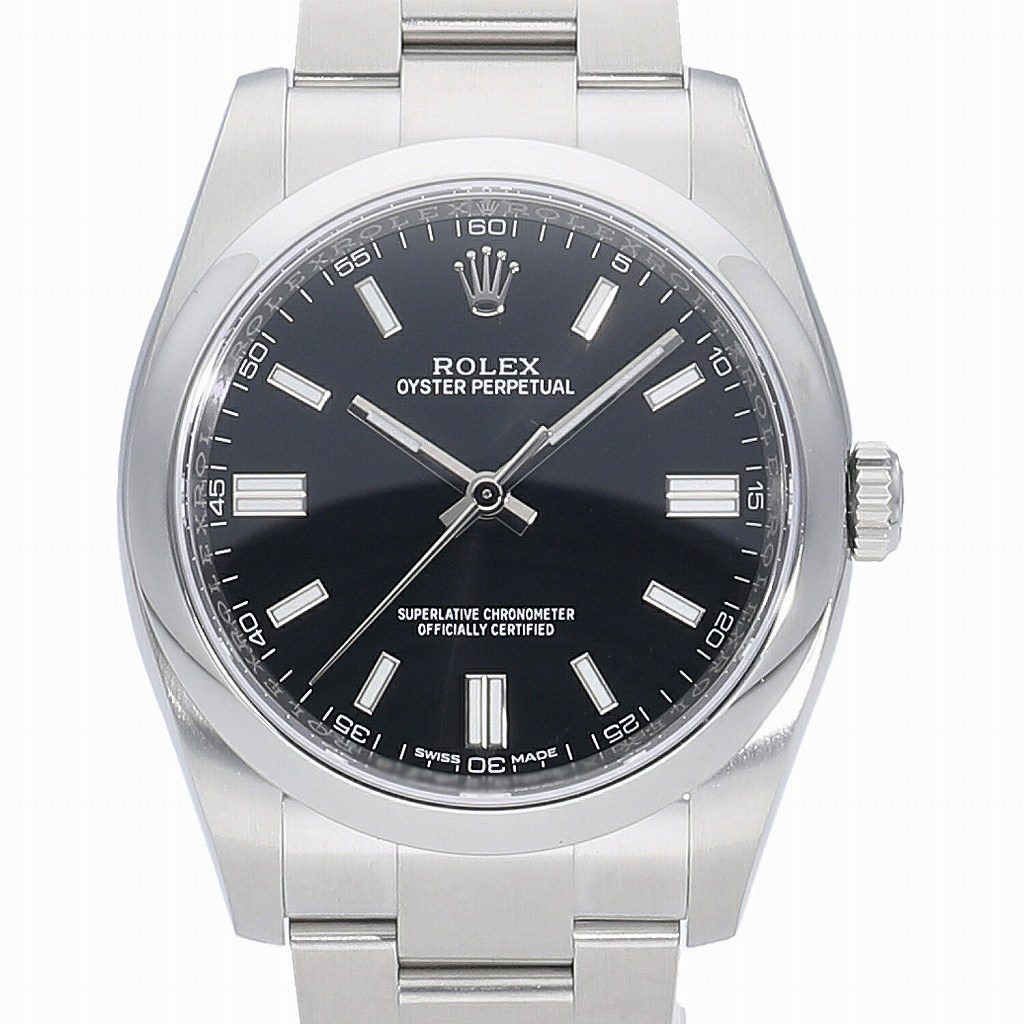 [新品]ロレックス オイスター パーペチュアル 36 ブラック 116000 メンズ