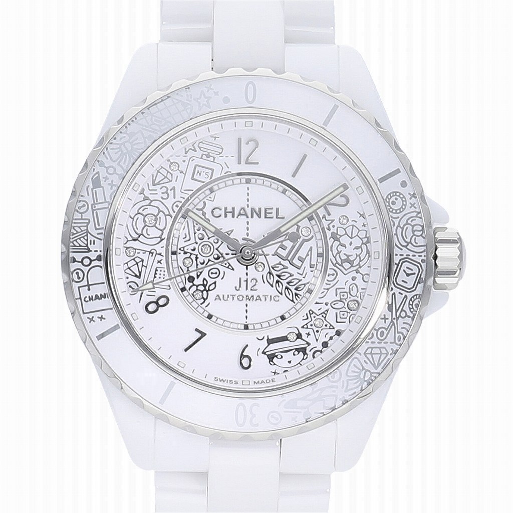 [新品]シャネル J12・20 ホワイトセラミック J12 20周年記念2020本限定 H6476 ユニセックス