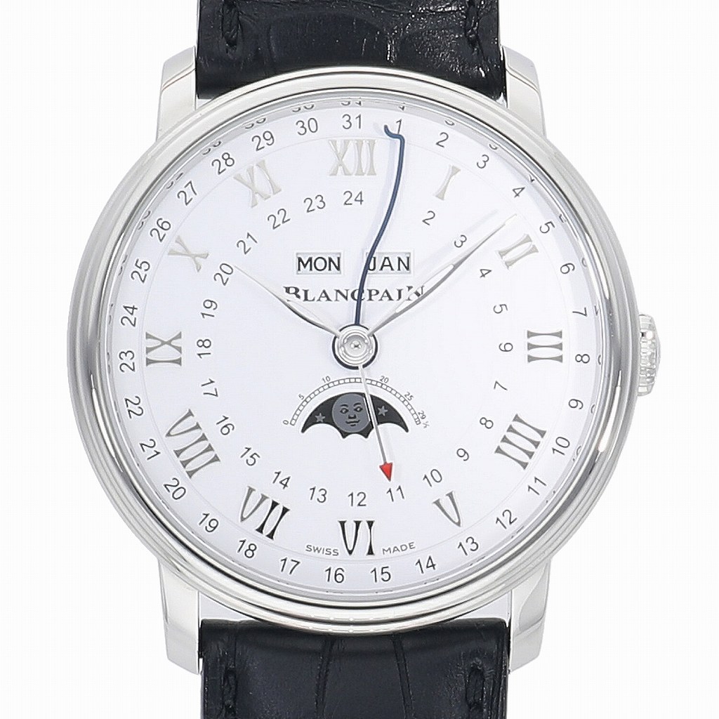 [新品]ブランパン ヴィルレ カンティエーム コンプリート ムーンフェイズ GMT 6676-1127-55B メンズ