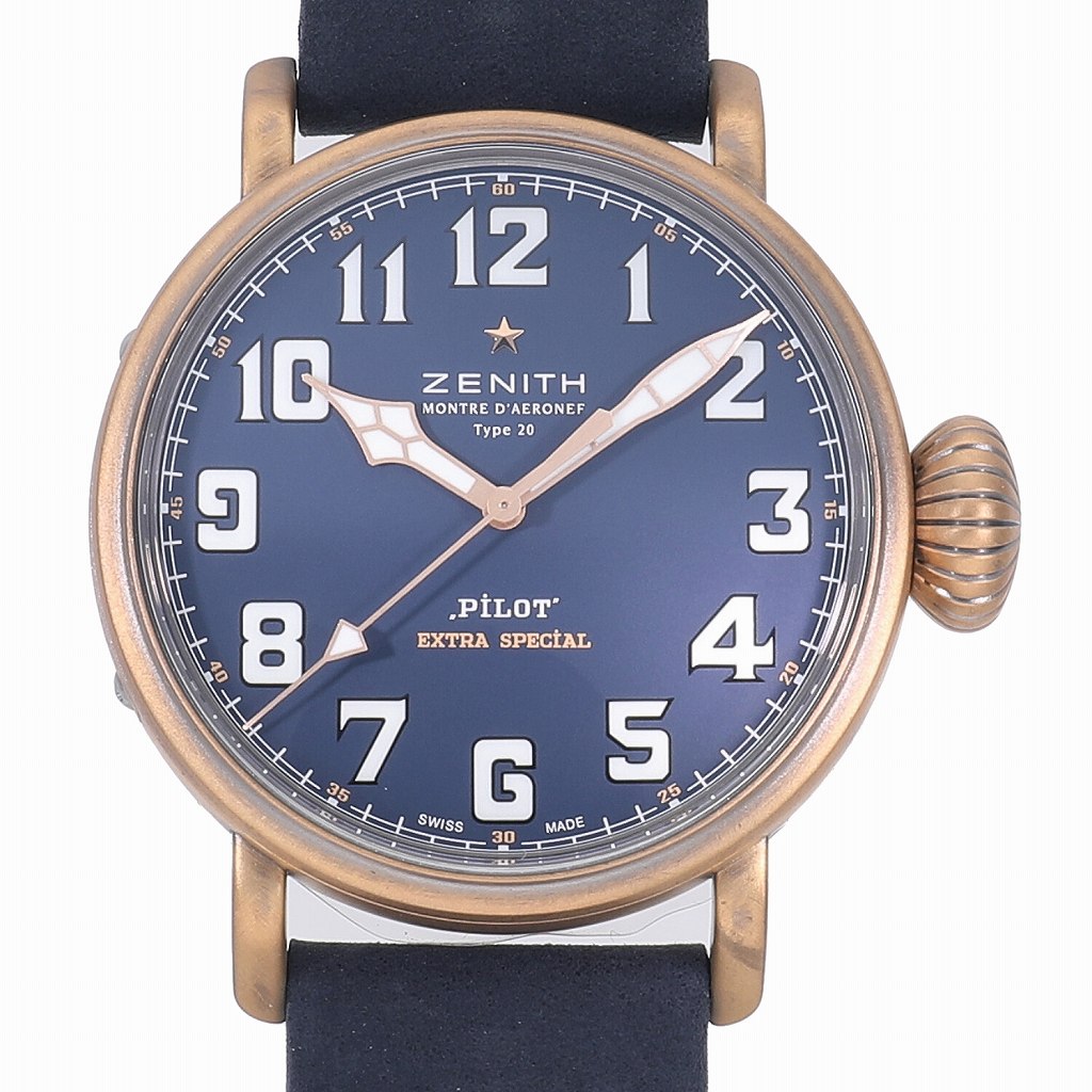 [新品]ゼニス パイロット タイプ20 エクストラ スペシャル ブルー 29.2430.679/57.C808 メンズ