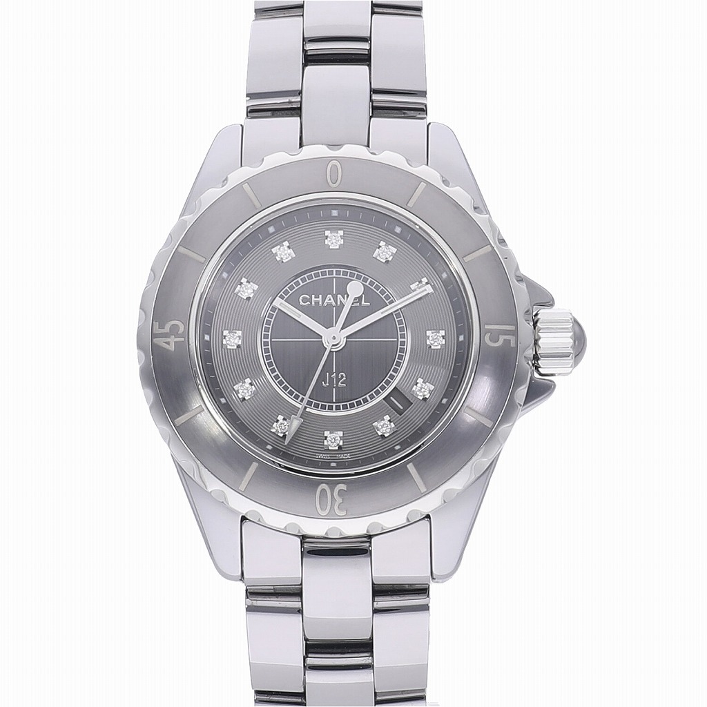 CHANEL シャネル H3241 J12 33mm クロマティック 33mm 12P ダイヤモンド 腕時計 チタンセラミック チタンセラミック レディース [中古] 楽天市場】【ギャラ有】CHANEL シャネル J12 クロマティック 33MM