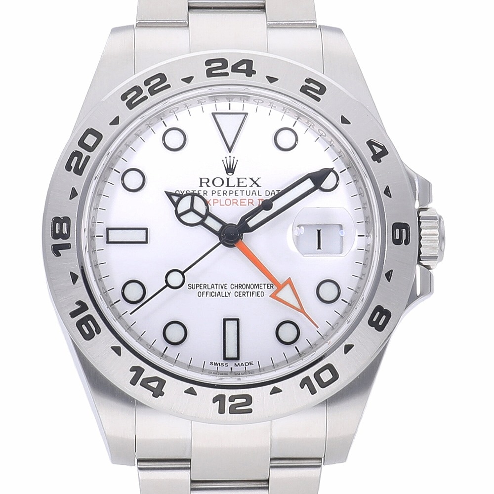 [中古]ロレックス エクスプローラーⅡ ホワイト 216570 G番 メンズ