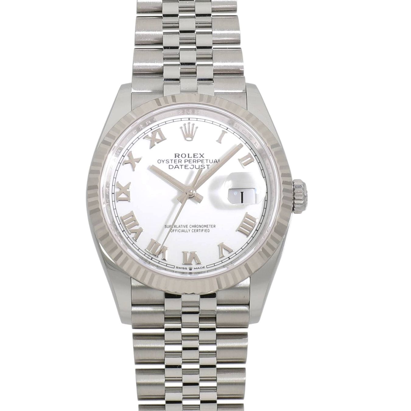 [新品]ロレックス デイトジャスト 36 126234 ホワイトローマ メンズ