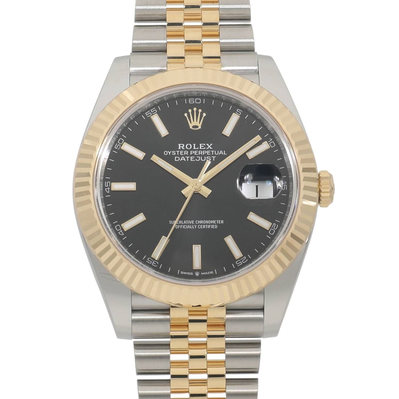 [新品]ロレックス デイトジャスト 41 126333 ブラック メンズ