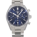 [新品]タグホイヤー カレラ キャリバー ホイヤー02 クロノグラフ CBN2011.BA0642 ブルー メンズ