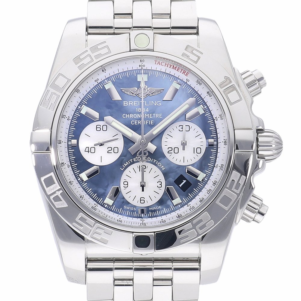 [中古]ブライトリング クロノマット 44 マザーオブパール ブラック＆ホワイト 日本限定400本 A011BWJPA / AB0110 メンズ