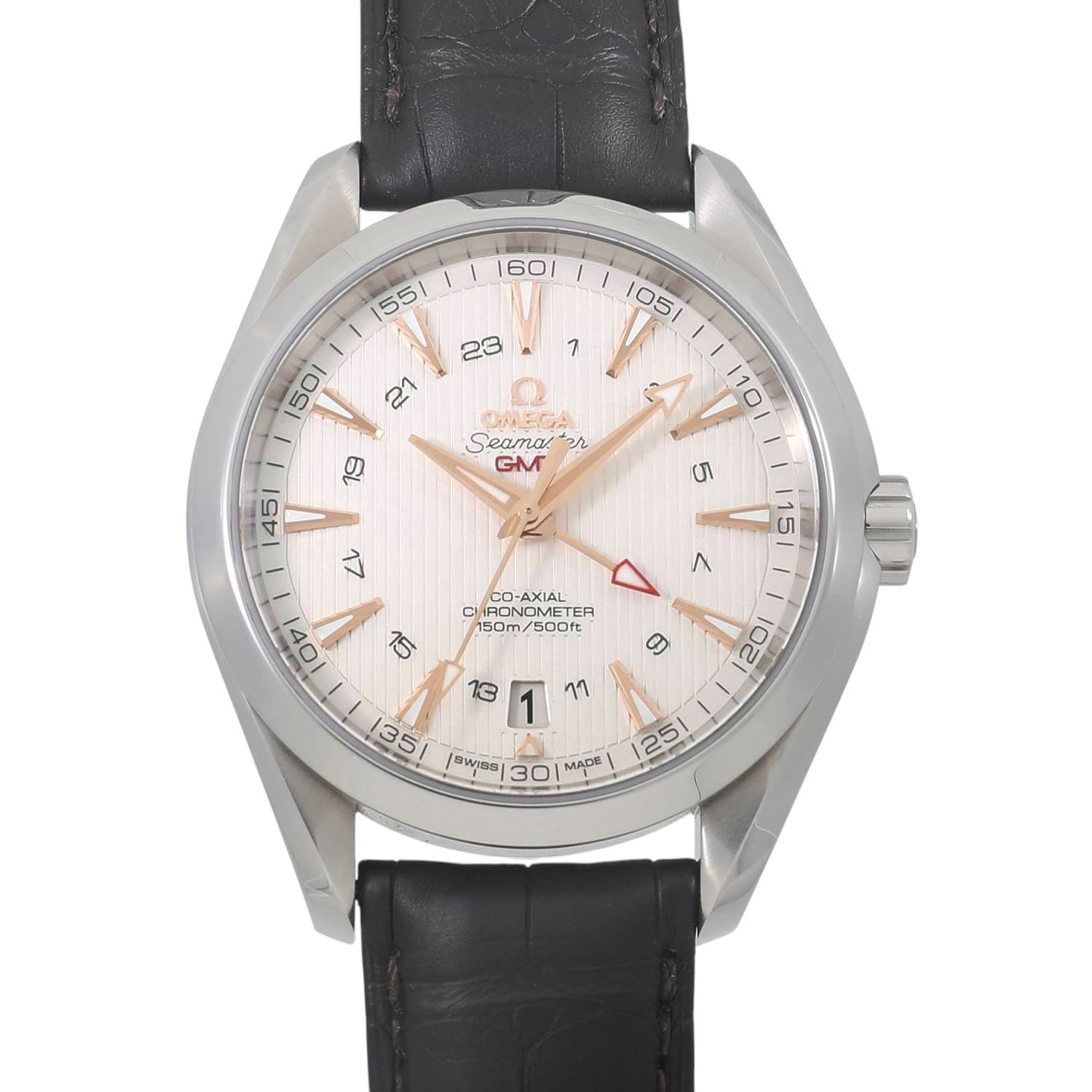[新品]オメガ シーマスター アクアテラ 150M オメガーコーアクシャル GMT 231.13.43.22.02.004 シルバー メンズ