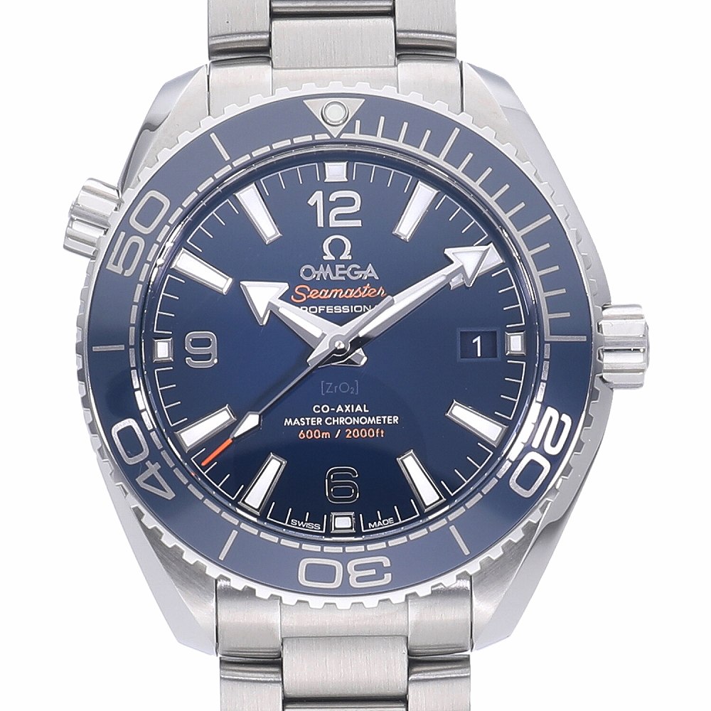 [新品]オメガ シーマスター プラネットオーシャン 600m コーアクシャル マスタークロノメーター 215.30.40.20.03.001 ブルー メンズ