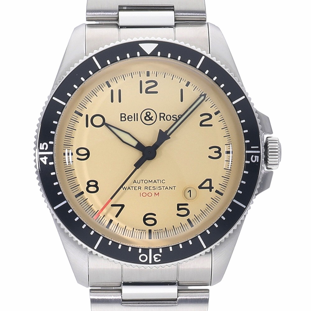 [中古]ベル&ロス BR V2-92 ミリタリー ベージュ BRV292-BEI-ST/SST メンズ