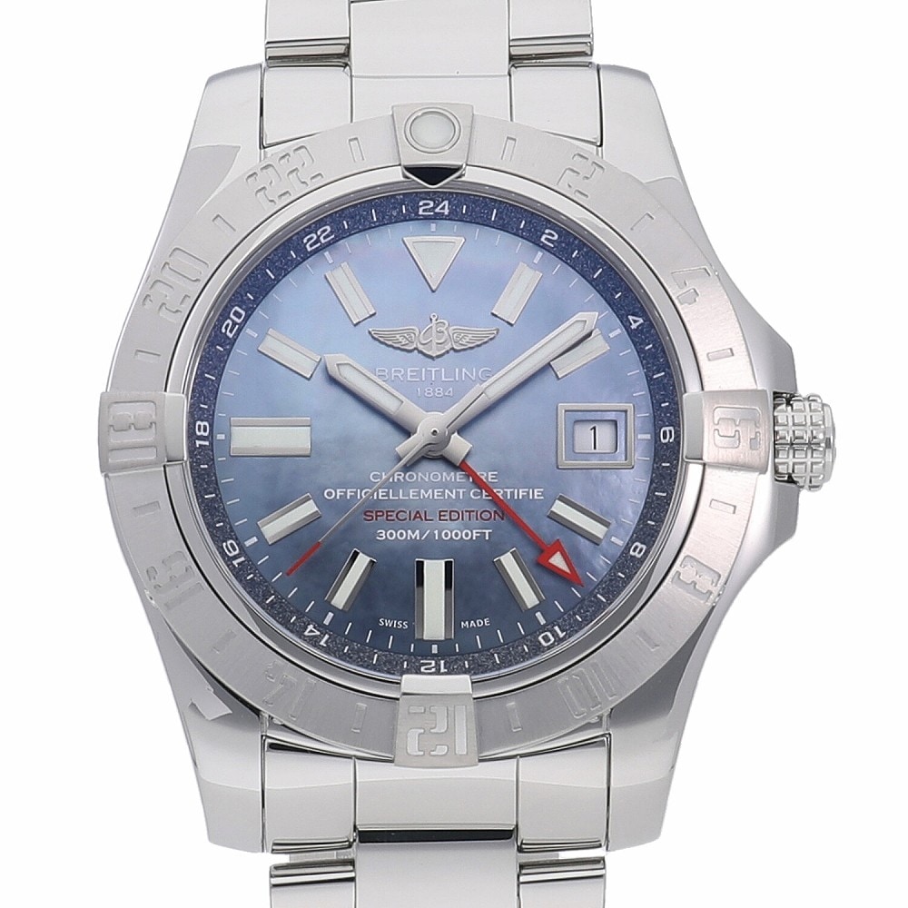 [中古]ブライトリング アベンジャーII GMT ブルーMOP ジャパンスペシャルエディション A329CMPPSS / A32390 メンズ