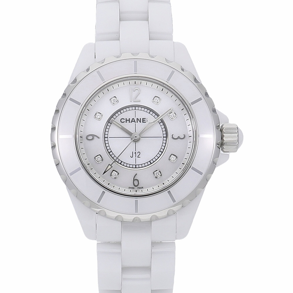 [未使用]シャネル J12 ホワイトセラミック 33mm H2422 レディース
