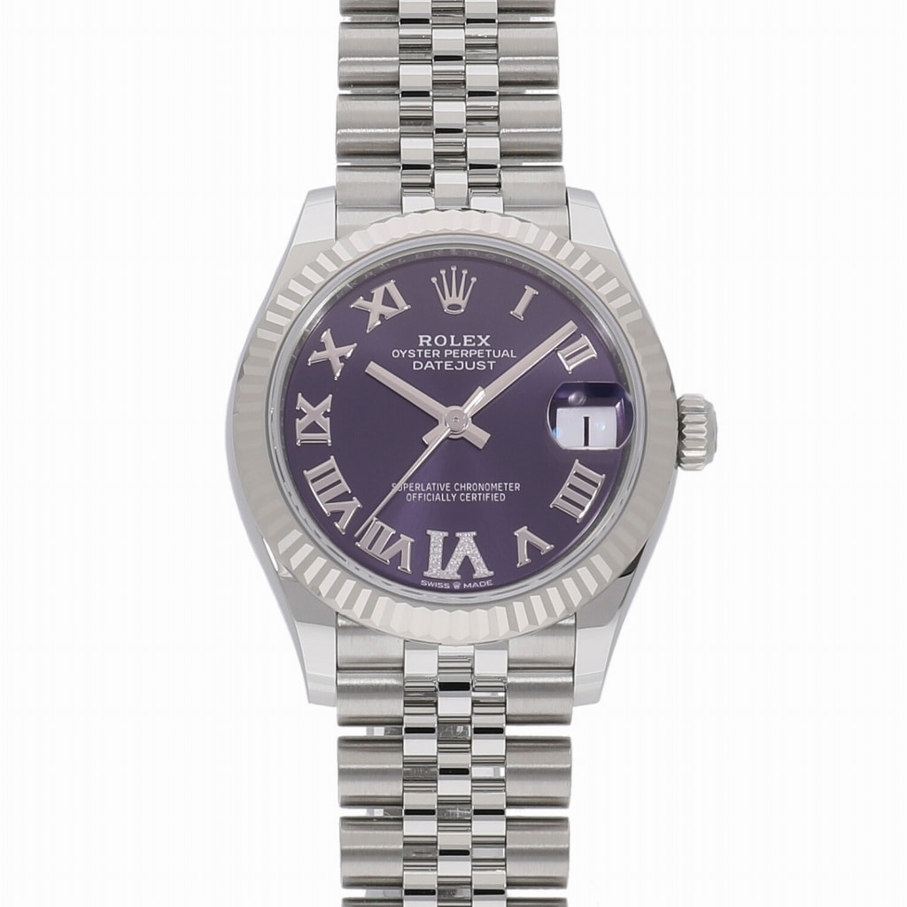 [新品]ロレックス デイトジャスト 31 VIダイヤモンド オーベルジーヌ 278274 ユニセックス