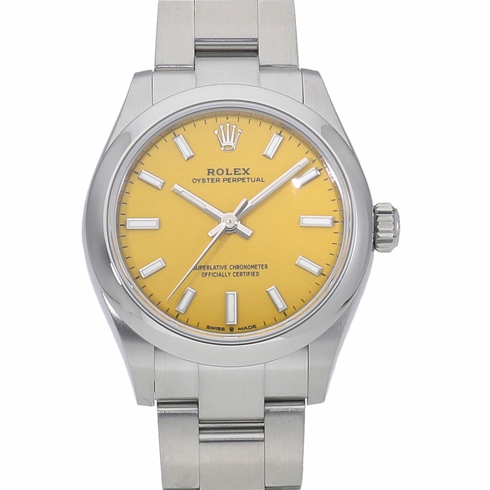 [新品]ロレックス オイスターパーペチュアル 31 イエロー 277200 レディース