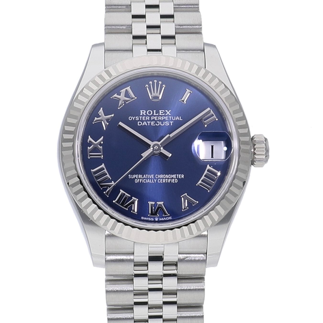 [新品]ロレックス デイトジャスト 31 278274 ブライトブルー ローマ ユニセックス