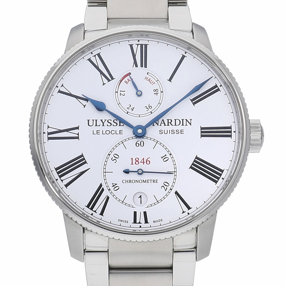 [中古]ユリスナルダン マリーン トルピュール 42mm 1183-310-7M/40 メンズ