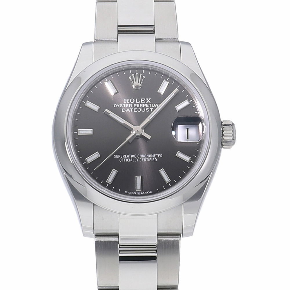 [新品]ロレックス デイトジャスト 31 ダークグレー 278240 ユニセックス