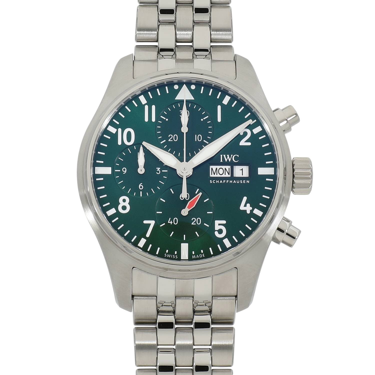 [新品]IWC パイロット ウォッチ クロノグラフ 41 IW388104 グリーン メンズ