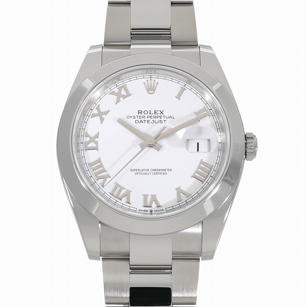 [新品]ロレックス デイトジャスト 41 ホワイトローマン 126300 メンズ