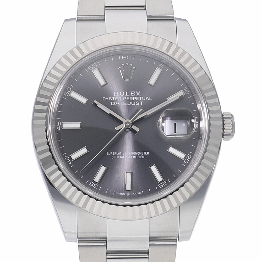 [新品]ロレックス デイトジャスト 41 126334 ダークロジウム メンズ