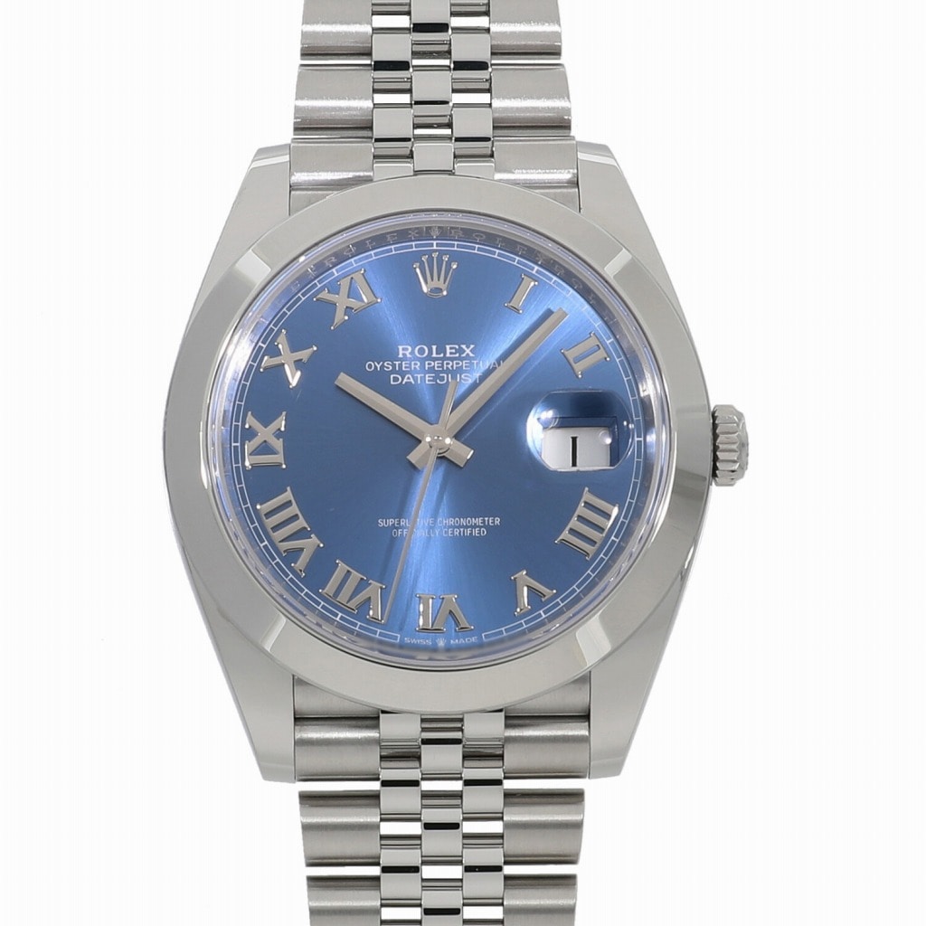 [新品]ロレックス デイトジャスト 41 アズーロブルー 126300 メンズ