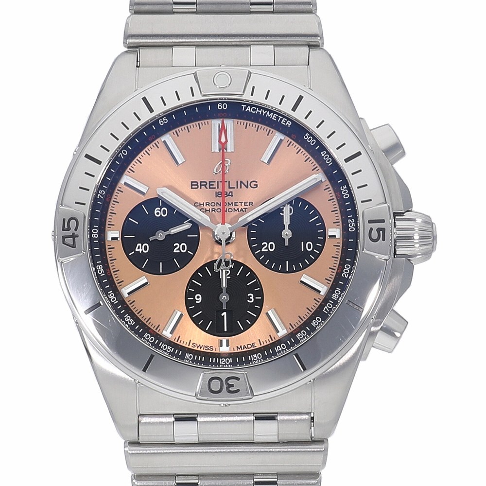 [中古]ブライトリング クロノマット B01 42 カッパー＊ブラック AB0134101K1A1 メンズ