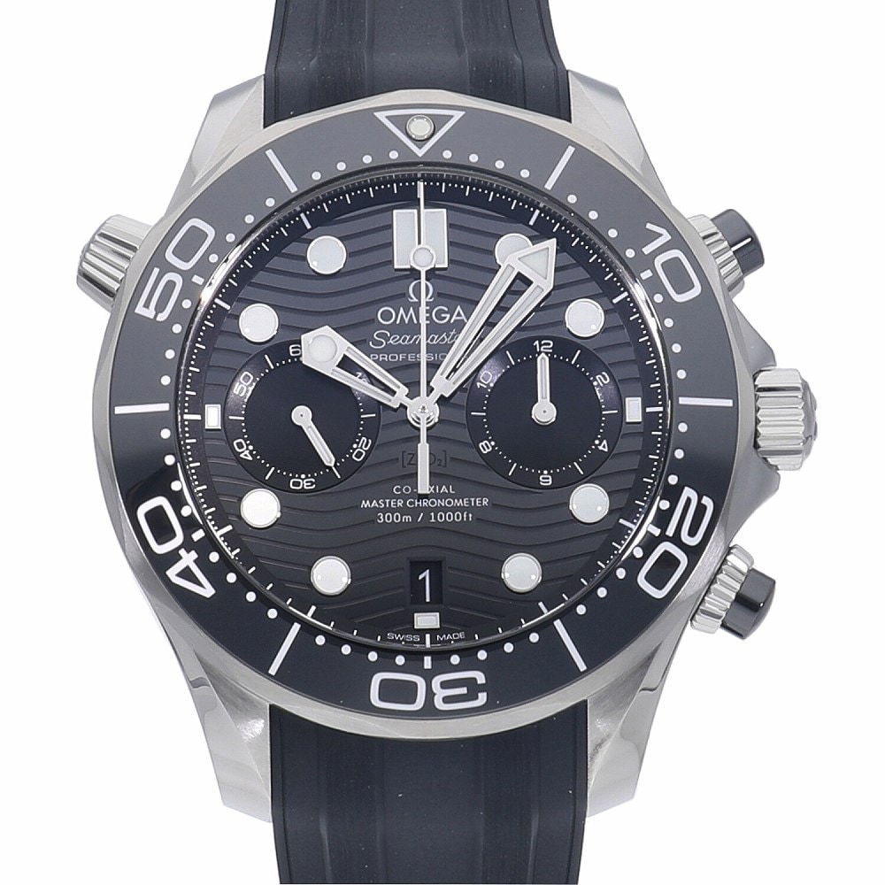 [未使用]オメガ シーマスター ダイバー 300M コーアクシャル マスター クロノメーター クロノグラフ ブラック 210.32.44.51.01.001 メンズ
