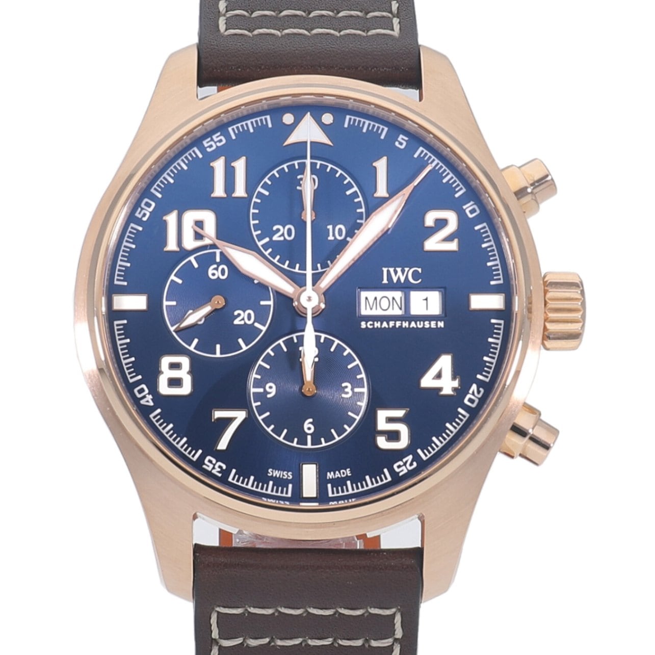 [新品]IWC パイロットウォッチ クロノグラフ プティ・プランス 世界限定250本 ブルー IW377721 メンズ