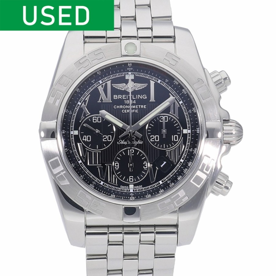 [中古]ブライトリング クロノマット 44 ブラック A012B56PA / AB0110 メンズ