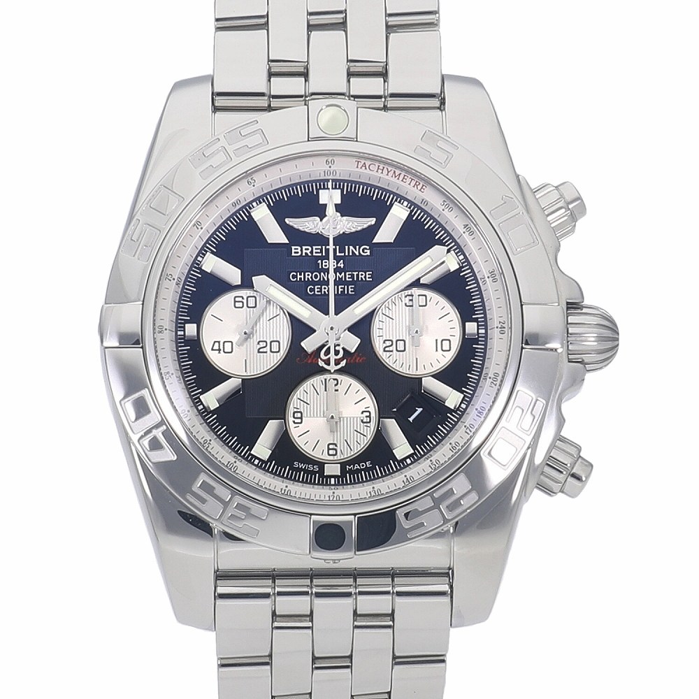 [中古]ブライトリング クロノマット 44 カーボンブラック×シルバー A011B67PA / AB0110 メンズ