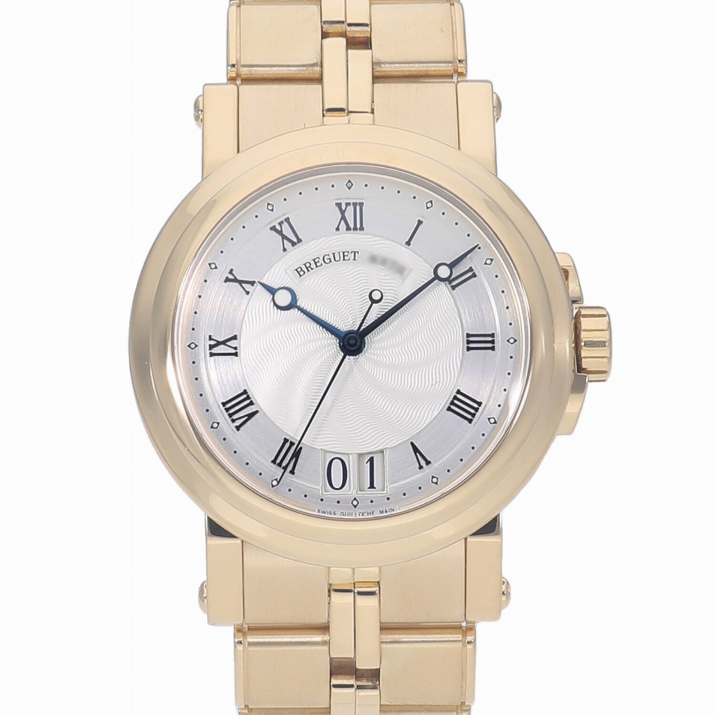 [中古]ブレゲ マリーンII ラージデイト シルバー 5817BA/12/AV0 メンズ