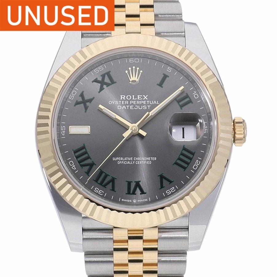 [未使用]ロレックス デイトジャスト 41 スレートローマ 126333 ランダム メンズ