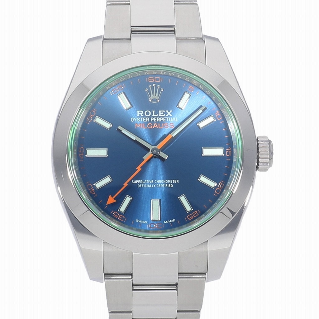 [未使用]ロレックス ミルガウス ブルー 116400GVZ ランダム メンズ